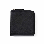 【アクアスキュータム】カムデン  Lファスナーマルチ財布 キー入れあり 牛革