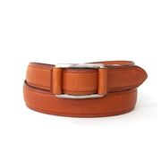 【レザーグッズモリヤ】スマートバックル 穴無しベルト 革巻き サイズカット調整可 日本製