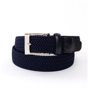 【ノストロアテュー】伸縮ストレッチ ベルト ゴルフ ゴムメッシュ イタリア製ゴム (ウエスト95cm）