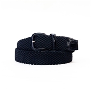 【ノストロアテュー】ゴムメッシュ ベルト くるみバックル クロコ型押し w95