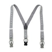 【タケオキクチ】サスペンダー 伸縮ゴム 3点留め Y字型 3.5cm幅 2wayタイプ