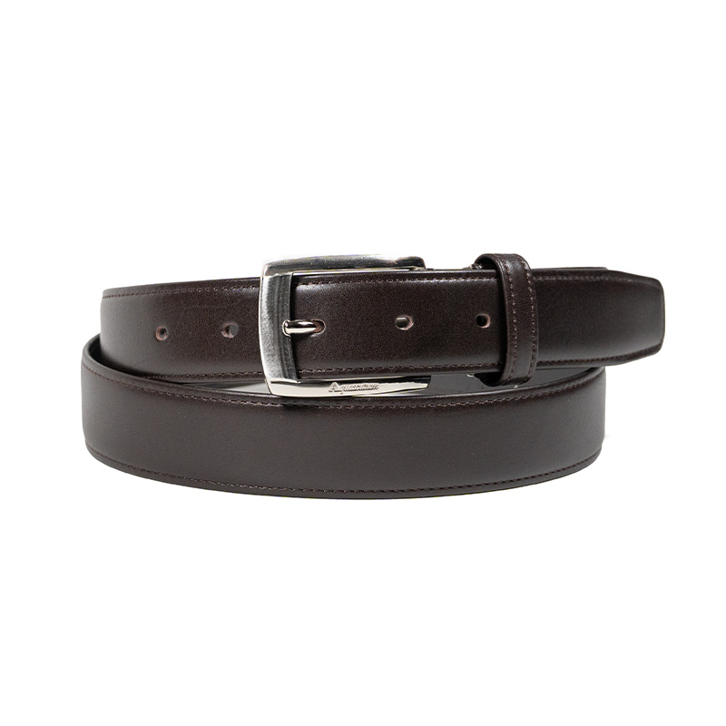【アクアスキュータム】スムースレザー ベルト メンズ ビジネス サイズ調整可