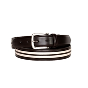 【アクアスキュータム】 2本ライン ピンベルト 日本製 サイズカット調整可