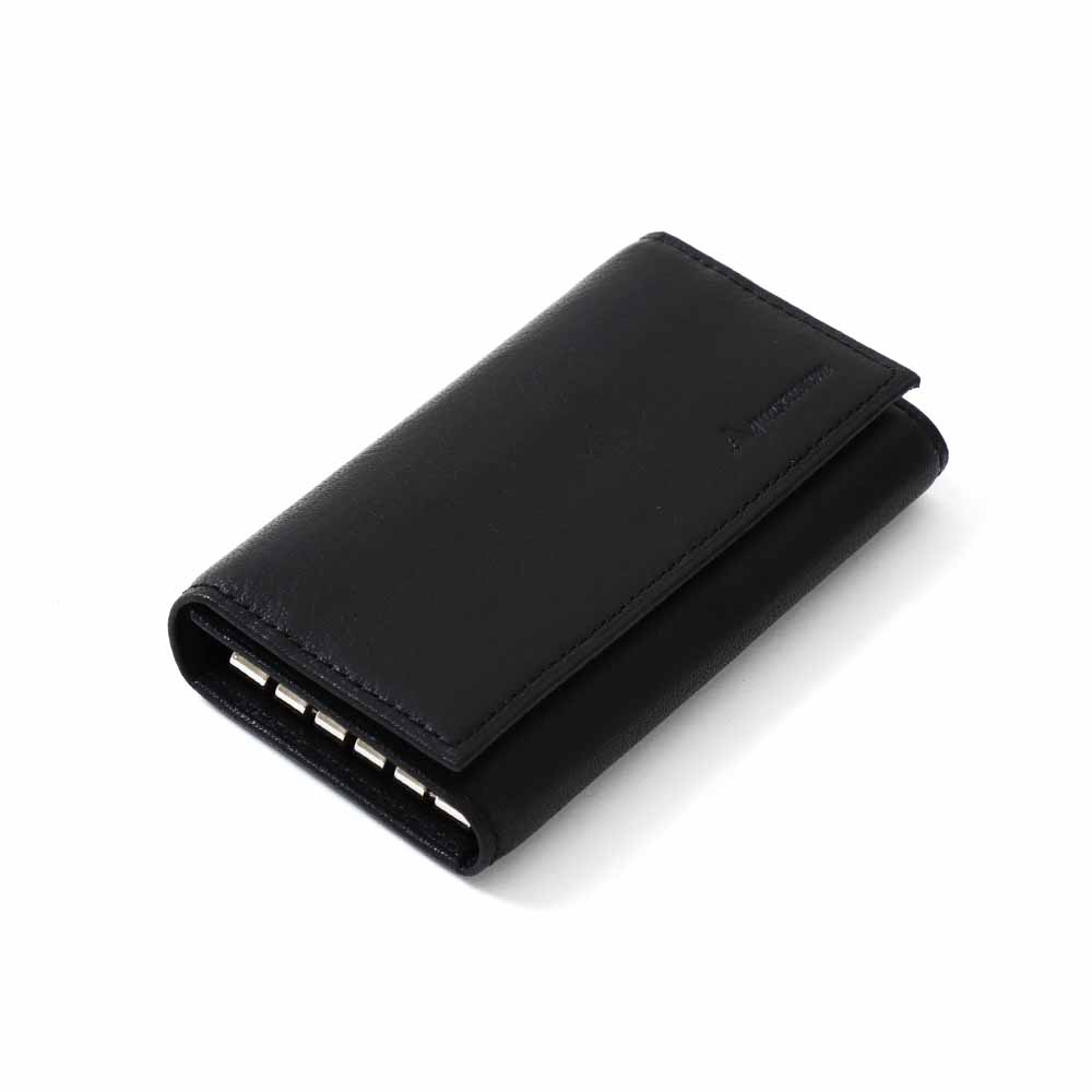 【アクアスキュータム】バーネット 5連 キーケース 山羊革