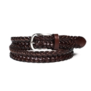 【ノストロアテュー】イタリアレザー メッシュベルト 3㎝幅  ロングサイズ サイズカット可能