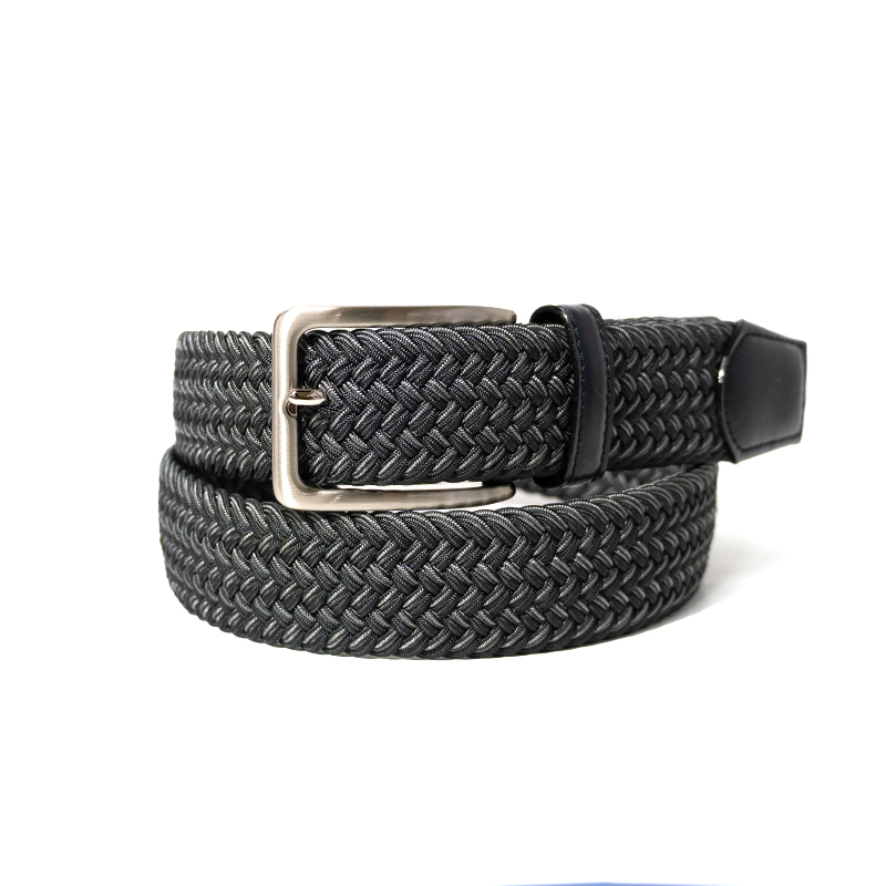 【ノストロアテュー】伸縮ストレッチ イタリア ゴムメッシュ ベルト ニュアンスカラー 95cm