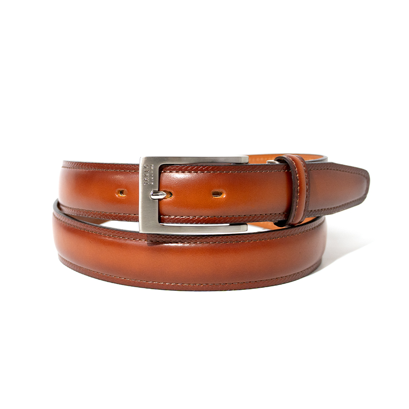 【タケオキクチ】グラデーション ビジネスベルト 日本製 サイズ調整可