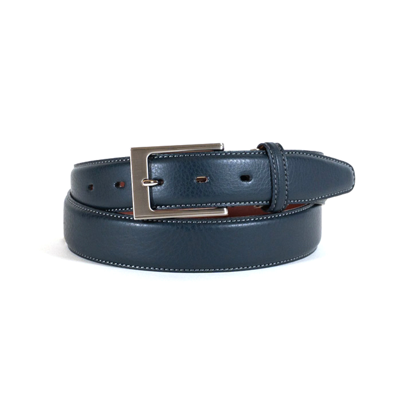 【タケオキクチ】カラーステッチ カジュアル ベルト 日本製