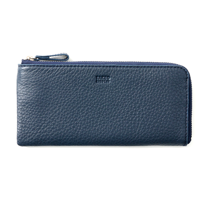 【タケオキクチ】 レディング L字ファスナー長財布 小銭入れ付