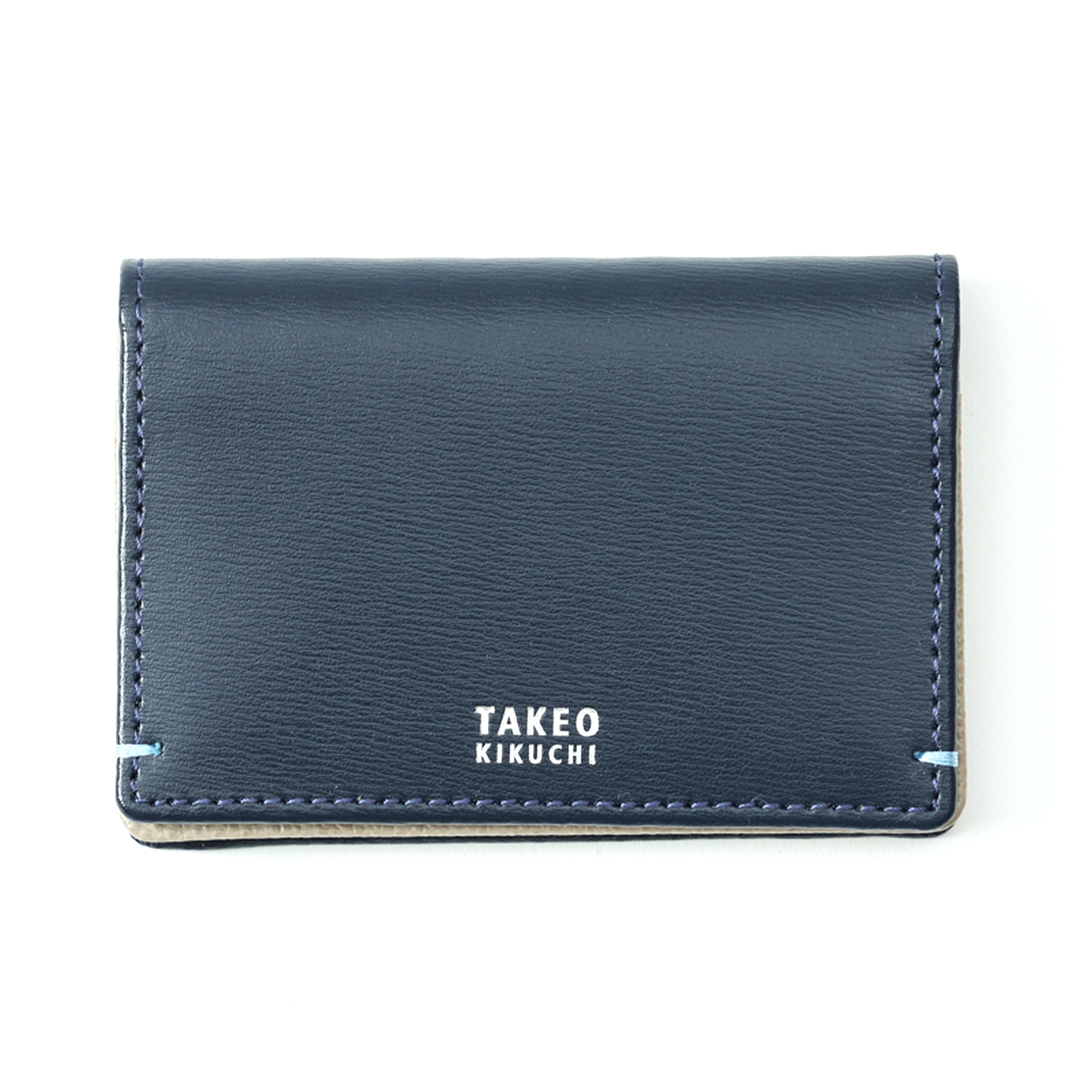 【タケオキクチ】ヨーク 名刺入れ マチ付